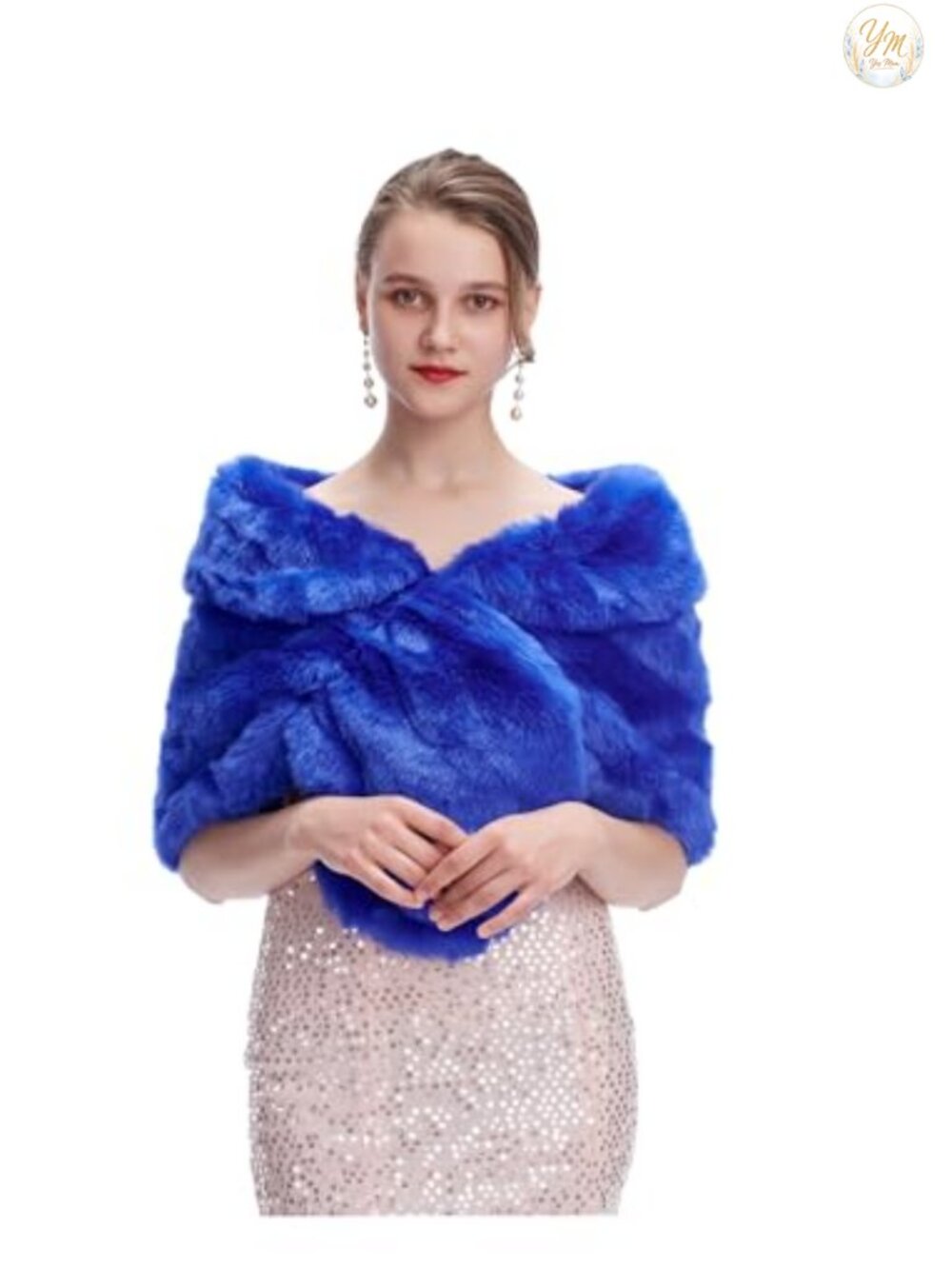 Faux Fur Shawl Wrap Cape Bridal Wedding Party Artificial Wool